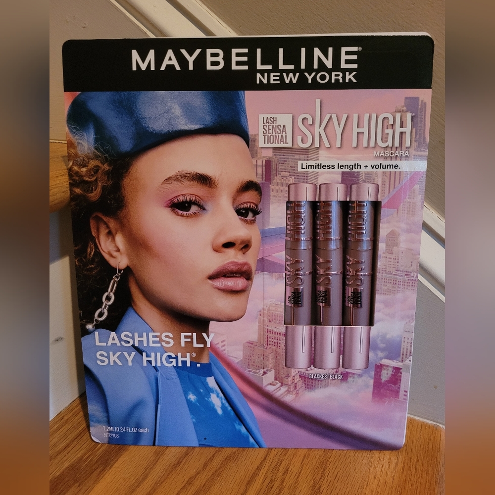 NEW Mabelline New York Lash Sensational Sky High Mascara 3 Pack